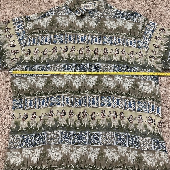 Vintage Campia Moda Tan Button Up Hawaiian Shirt Short Sleeve Men’s Size 2X - Picture 15 of 16